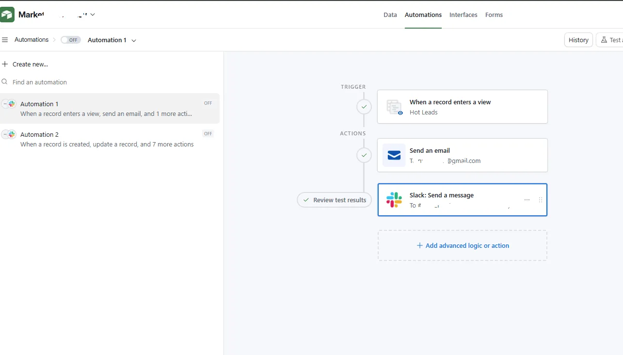 Airtable Automation Hot Leads