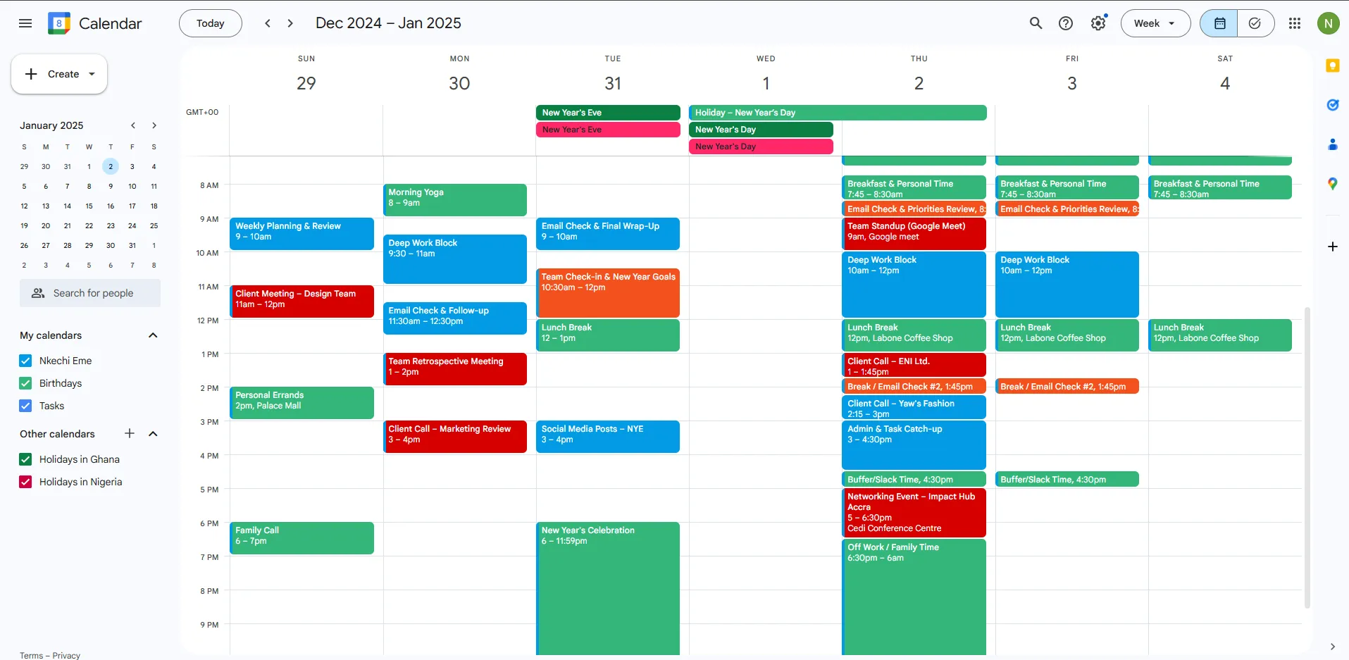 Calendar Management Screenshot 2
