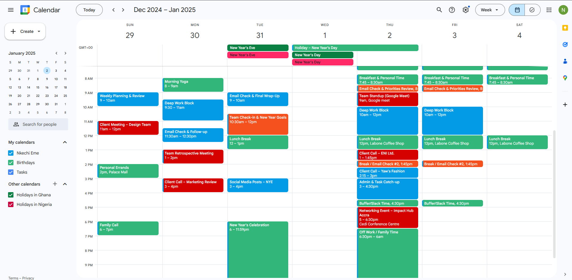 Calendar Management Screenshot 2